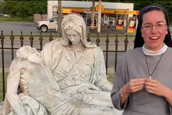 Visit from Sr. Pieta Keller, Franciscan Sister of the Martyr St. George