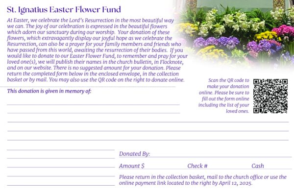 Easter Flower Fund 2025