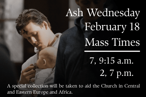 February 18 is Ash Wednesday